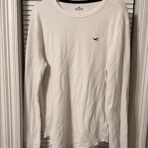 Hollister Men’s White Long Sleeve Top